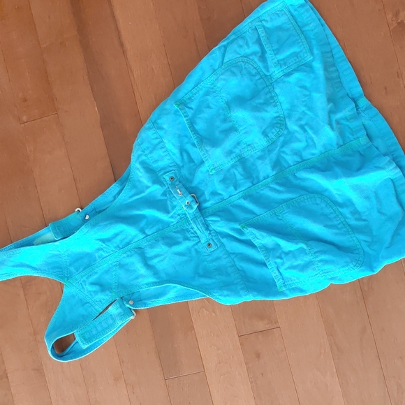 Miss Sixty Vintage Retro Neon Blue Overall Jumper Dress - Picture 5 of 8